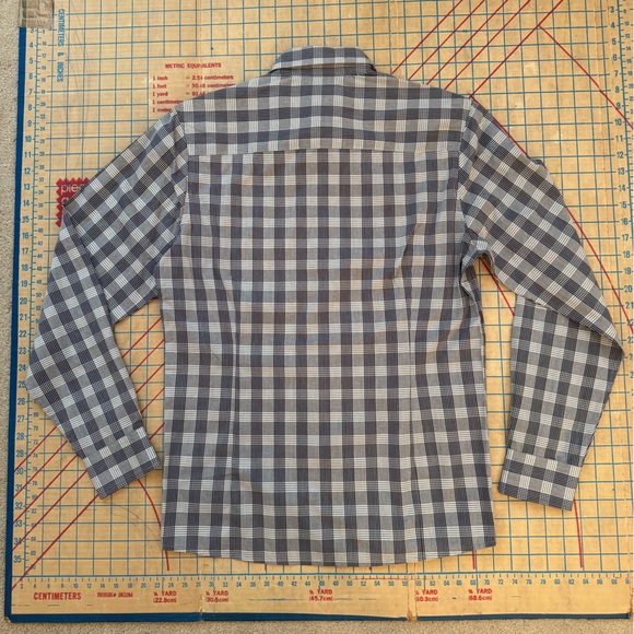 Antigua Auburn Gray Plaid Button Down Shirt, embroidered Auburn logo, NWTs, S - Picture 6 of 6